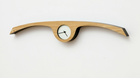 Klock,&nbsp;1989 formica and enamel on wood, with clock mechanism